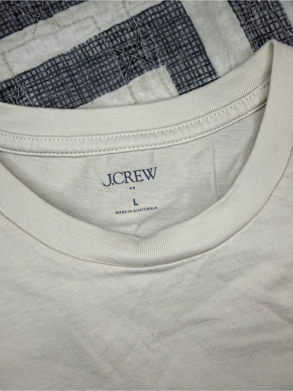 J.Crew Cream Graphic Tee "Perfect Match" View 2